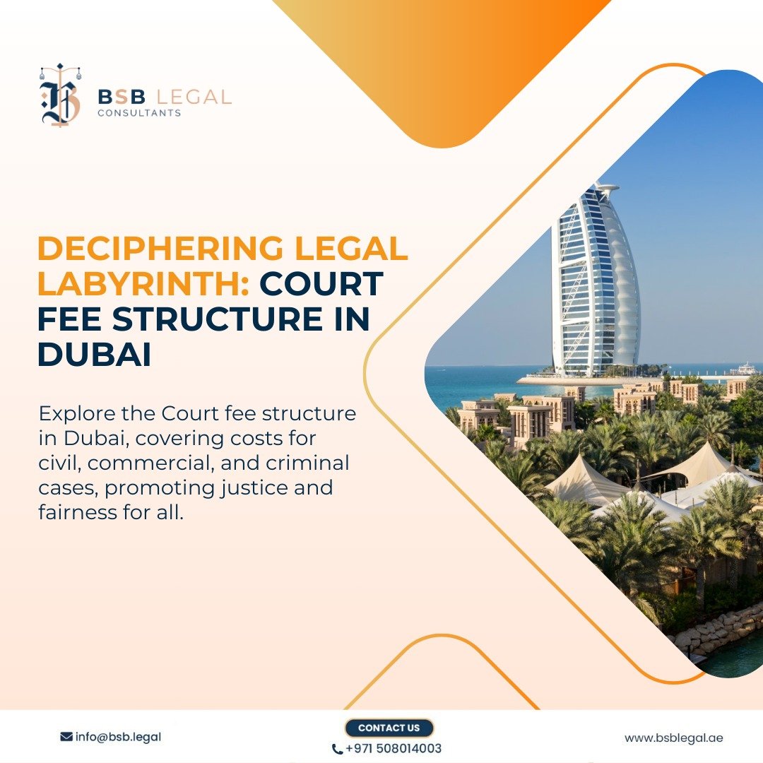 Court fee structure in Dubai