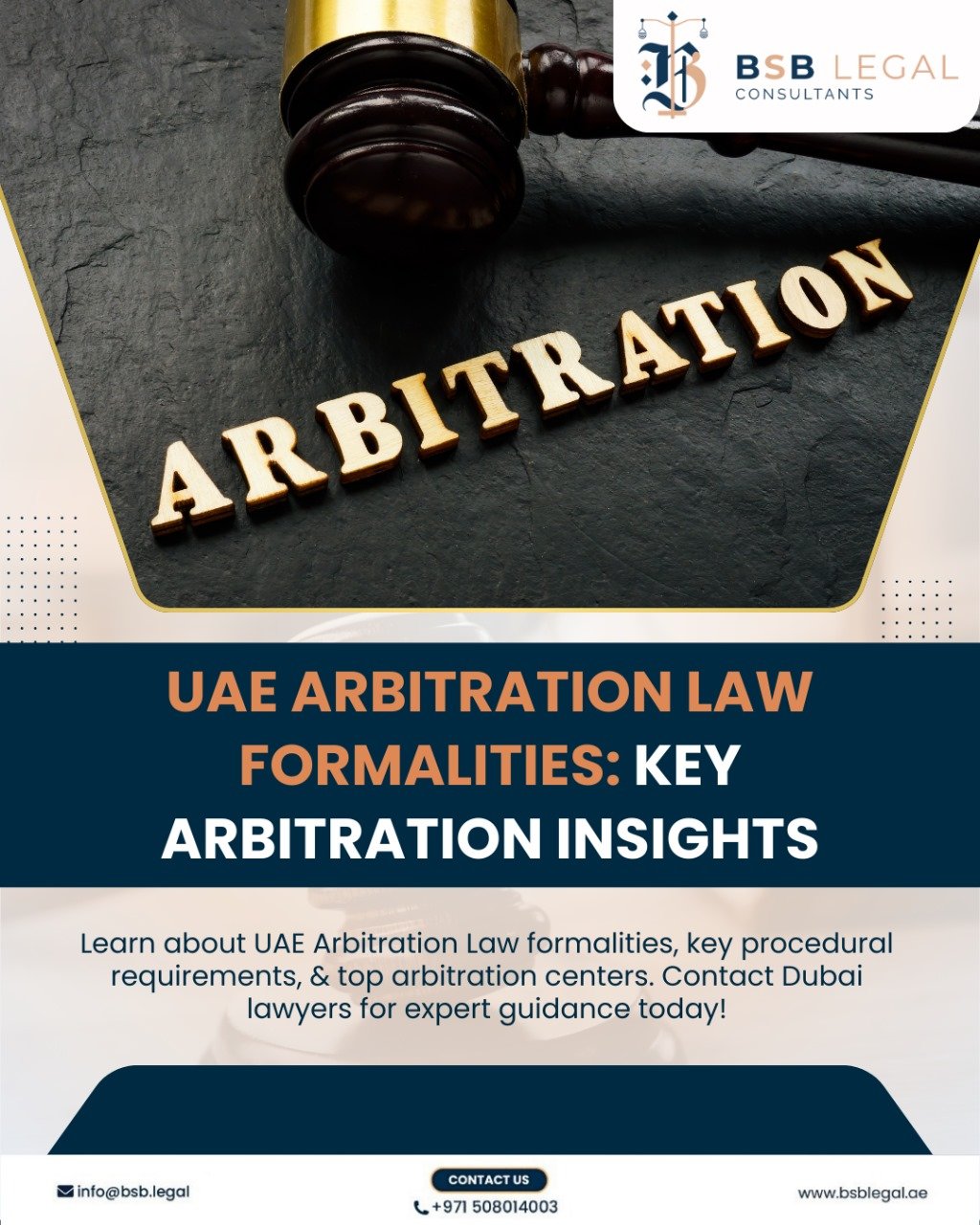 UAE Arbitration Law formalities